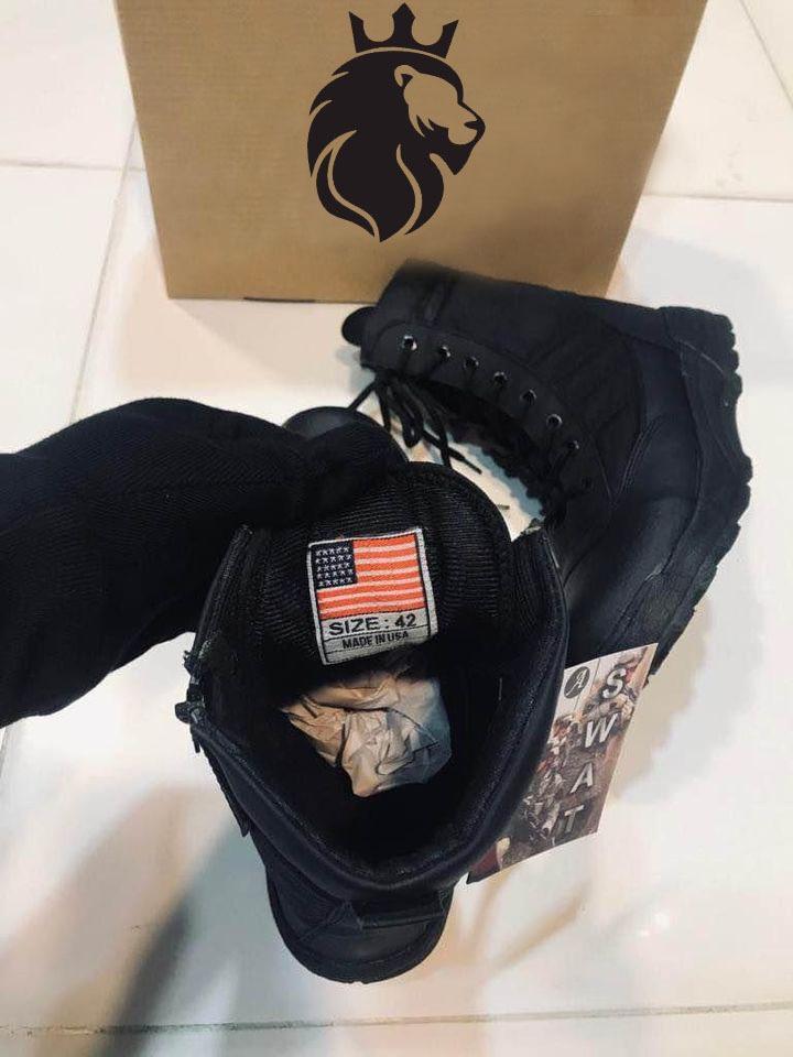 Men's Long Army Boots