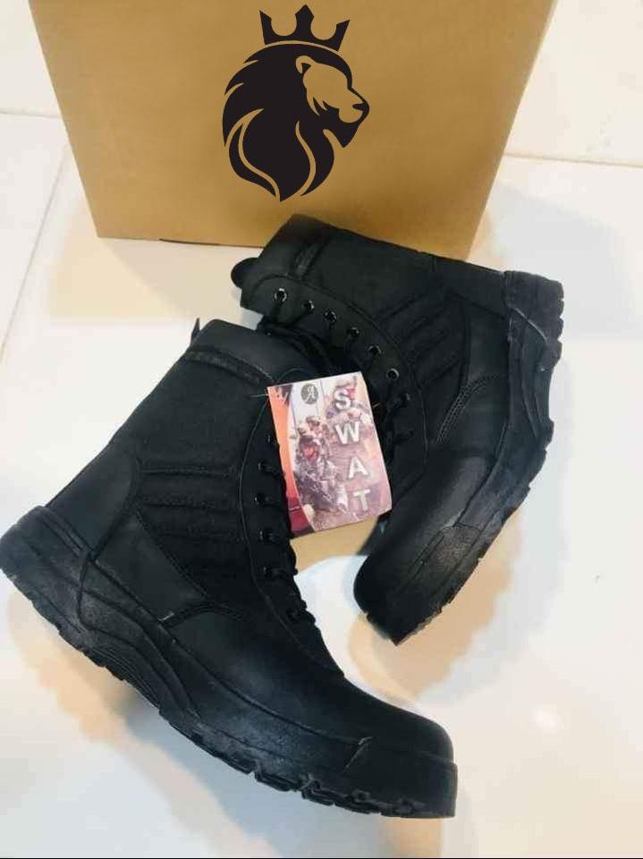 Men's Long Army Boots