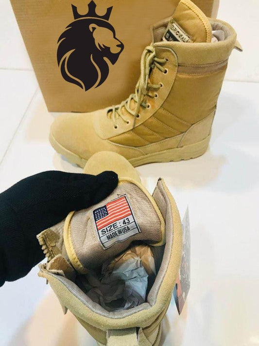Men's Long Army Boots